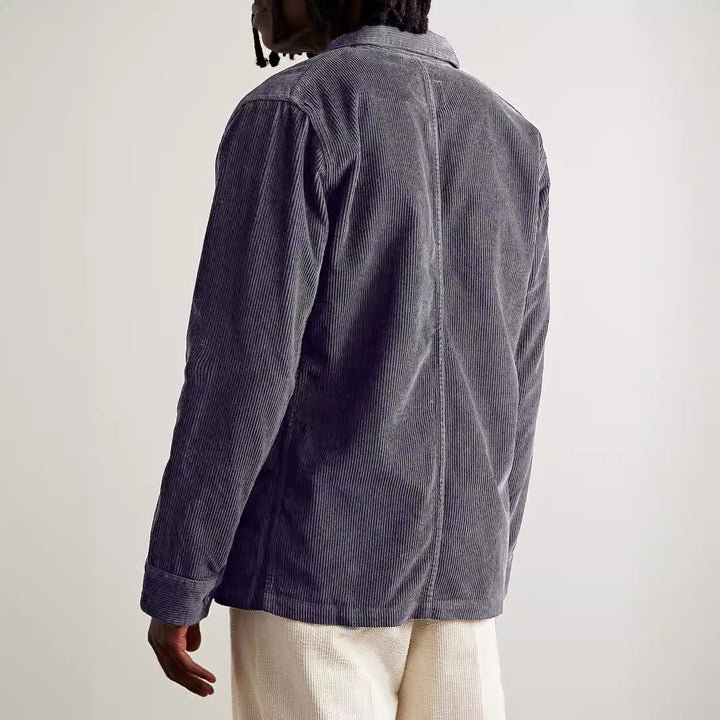 Herren lässige Cordjacke mit praktischen Taschen Echoarchiv