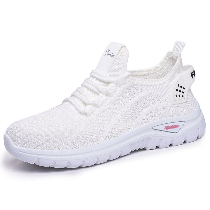 Damen nan sockenähnlicher Strick-Fit Sneaker mit elastischer Schnürung, gelochter Fersenverstärkung und dämpfender Plateau-Sohle Echo Archiv