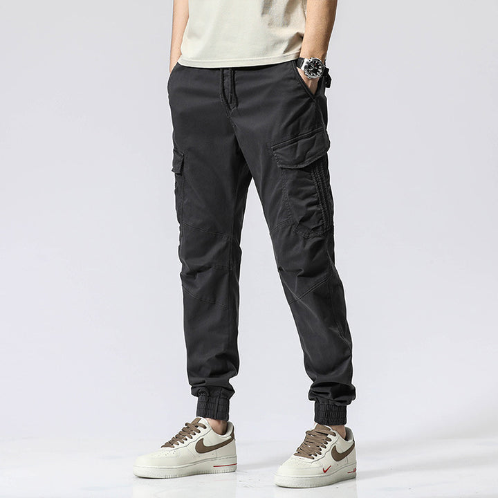 Herren Cargo-Joggerhose mit ergonomischen Kniepasse, elastischem Tunnelzugbund und großvolumigen Klappentaschen Echo Archiv