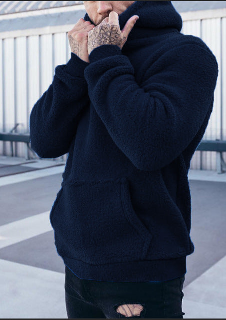 Herren kuscheliger Fleece-Hoodie mit modernem Schnitt und praktischen Taschen Echoarchiv