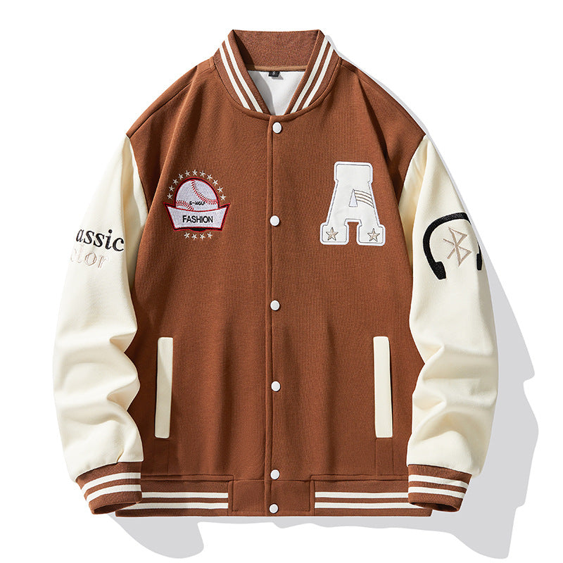Herren Moderne Collegejacke Echo Archiv