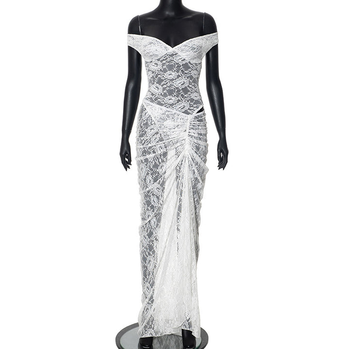 Damen Spitzendesign Abendkleid Echo Archiv