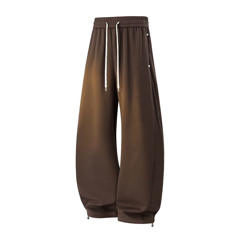 Herren Oversize-Baggy-Jogginghose mit Tunnelzug, seitlicher Druckknopfleiste & verstellbaren Beinabschlüssen Echoarchiv