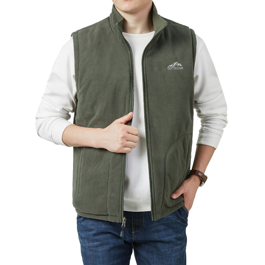 Herren Fleece-Weste mit hohem Kragen Echo Archive
