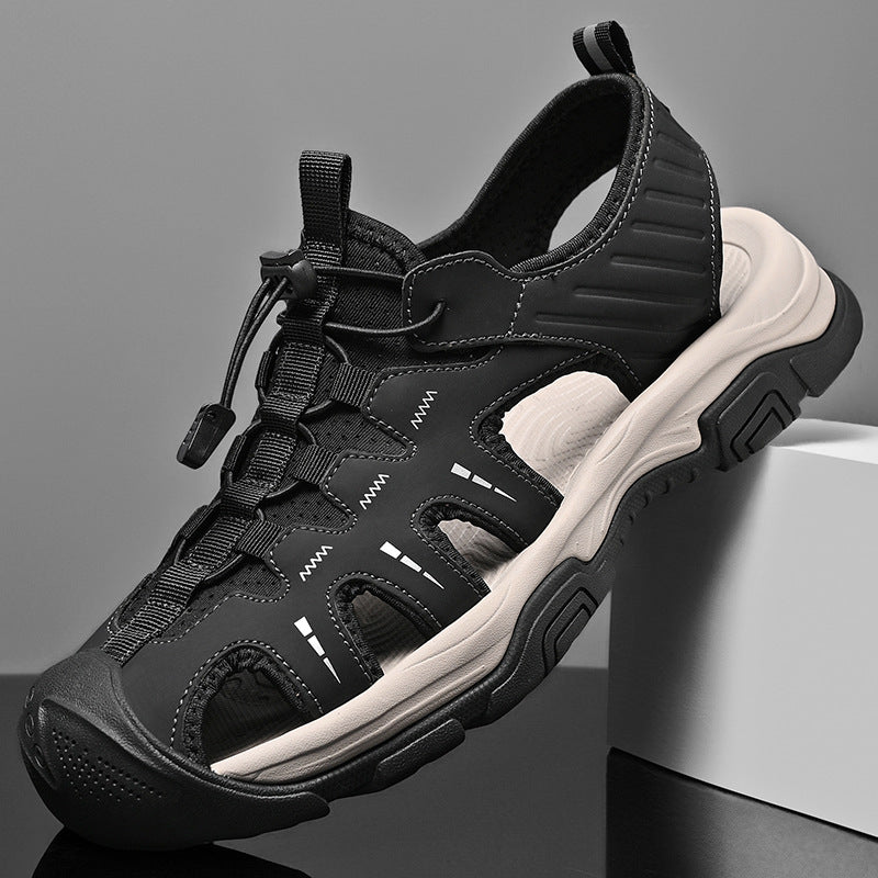 Herren Sportliche Outdoor-Sandalen mit rutschfester Sohle und verstellbarem Riemen Echoarchiv