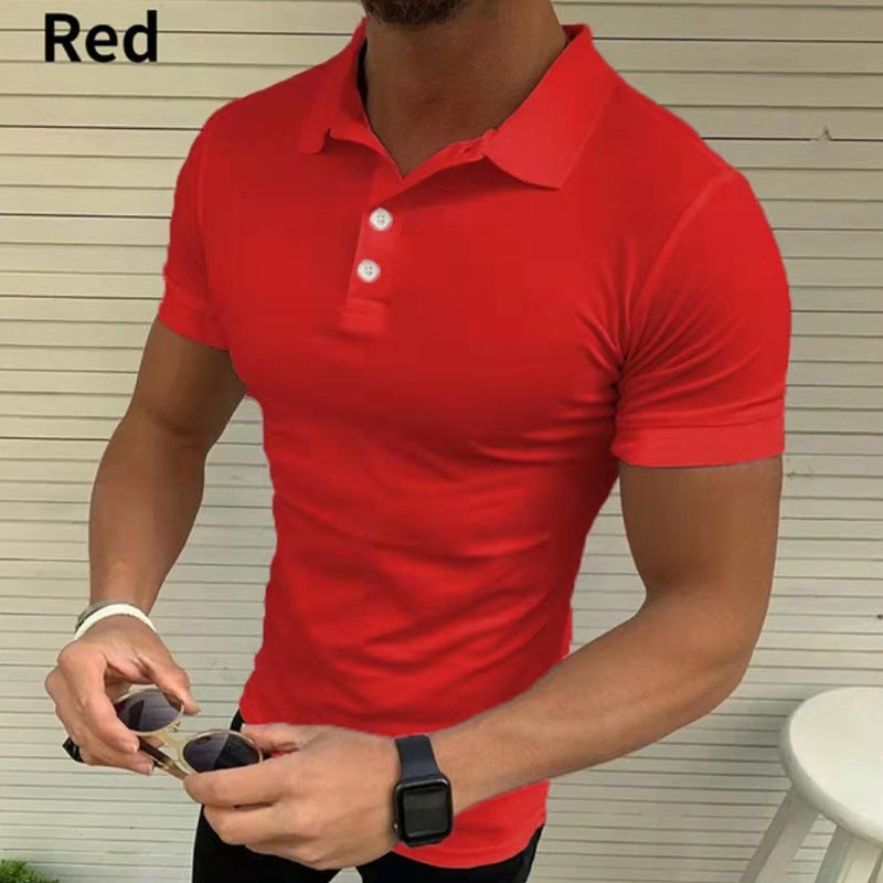 Herren Polohemd mit figurbetonendem Slim Fit und modischem Kragen Echoarchiv