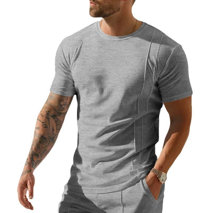 Herren atmungsaktives Sport-T-Shirt mit strukturiertem Design Echoarchiv