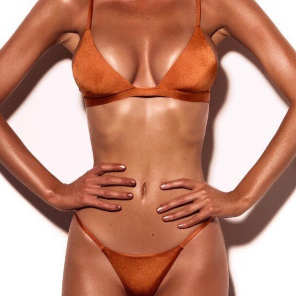 Damen Minimalistisches Triangel-Bikini Echo Archiv