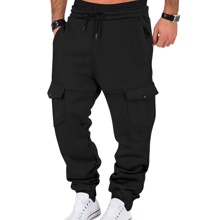 Herren Cargo-Jogginghose mit erweiterten Taschen und elastischem Bund Echoarchiv
