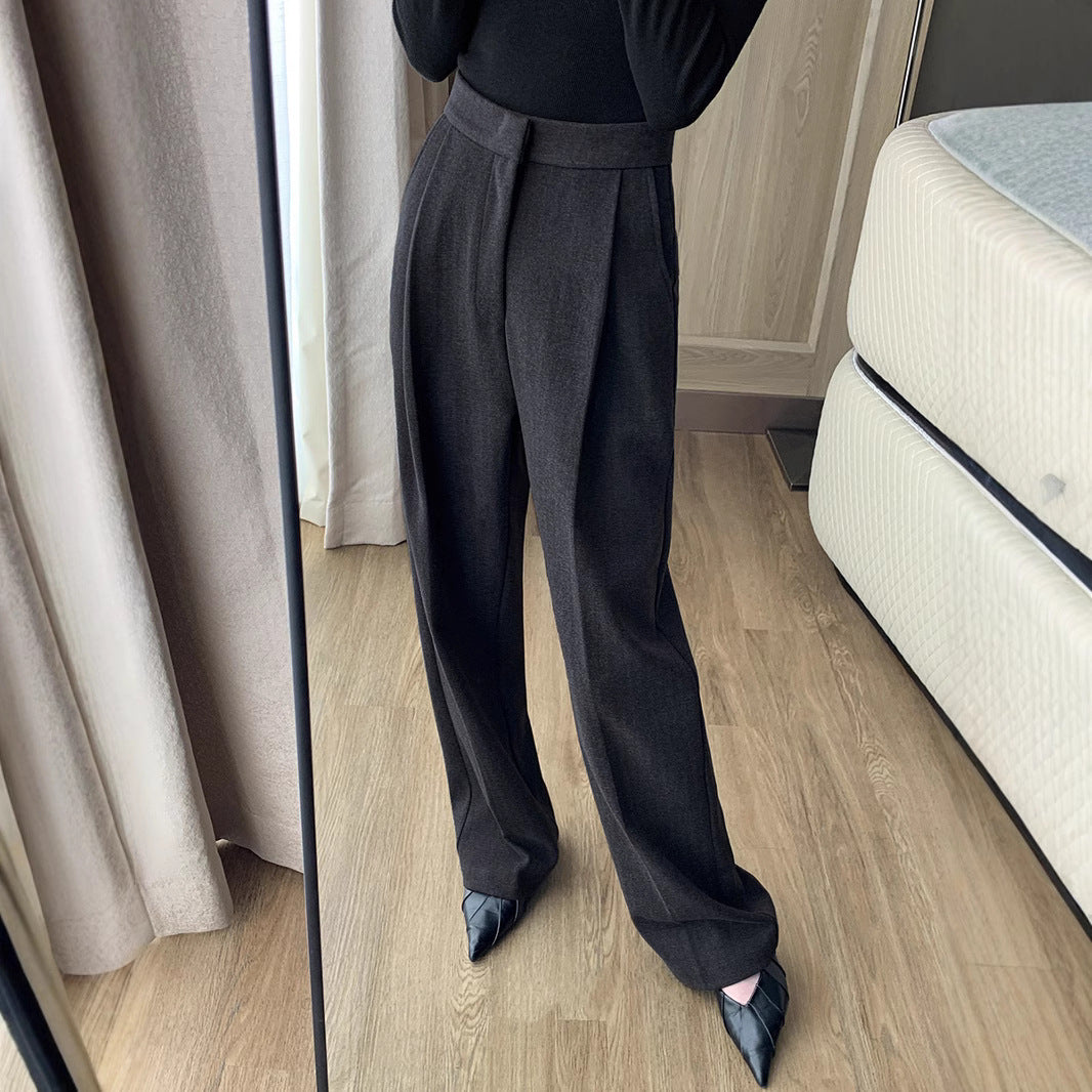 Damen Elegante Hoch taillierte Hose Echoarchiv