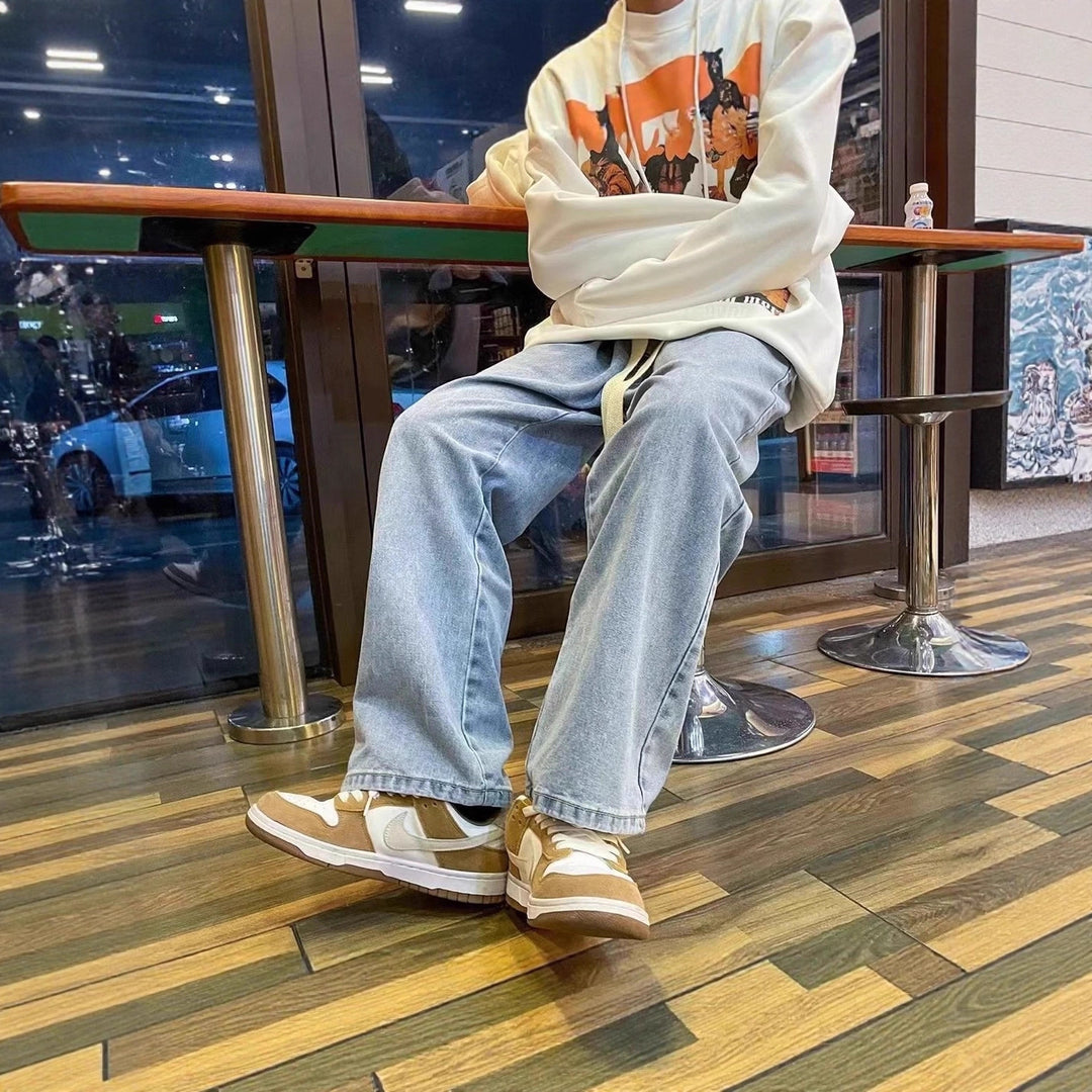 Herren Komfortable und modische Baggy-Jeans Echoarchiv
