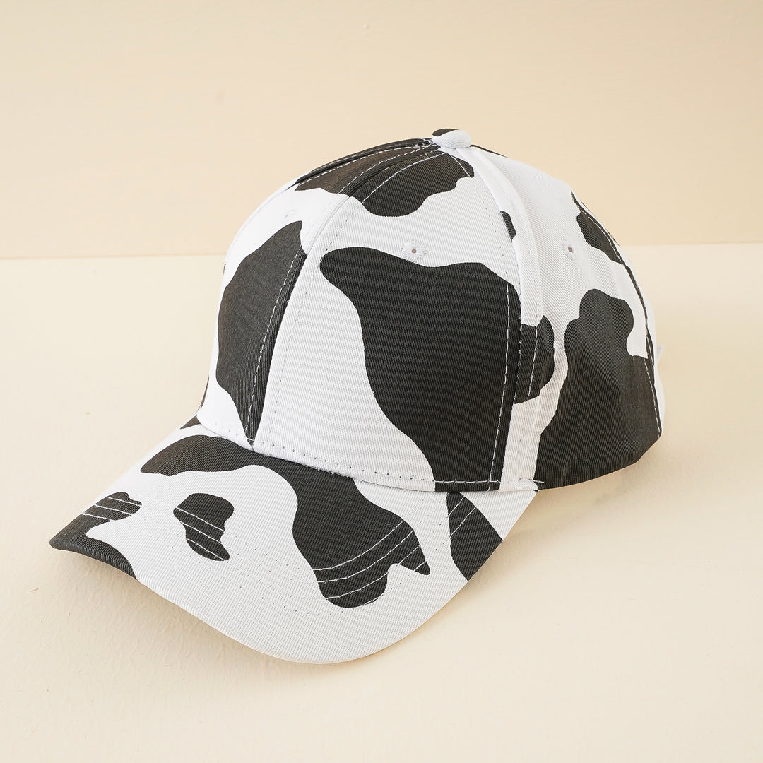Damen Baseballcap mit verstellbarem Riemen und Kuhmuster – Avérine