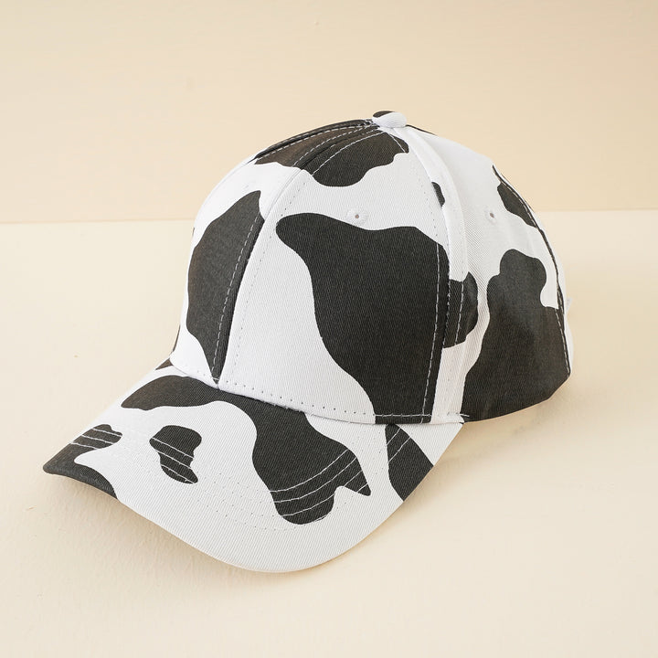 Damen Baseballcap mit verstellbarem Riemen und Kuhmuster – Avérine