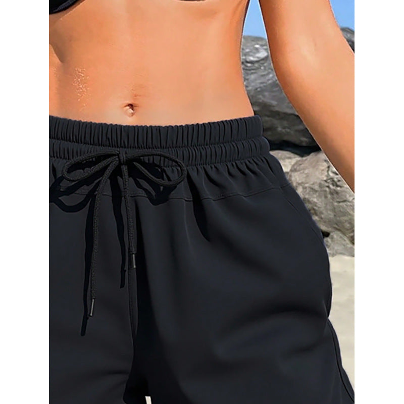 Damen Badeshorts mit verstellbarem Bund und praktischen Taschen Echo Archiv