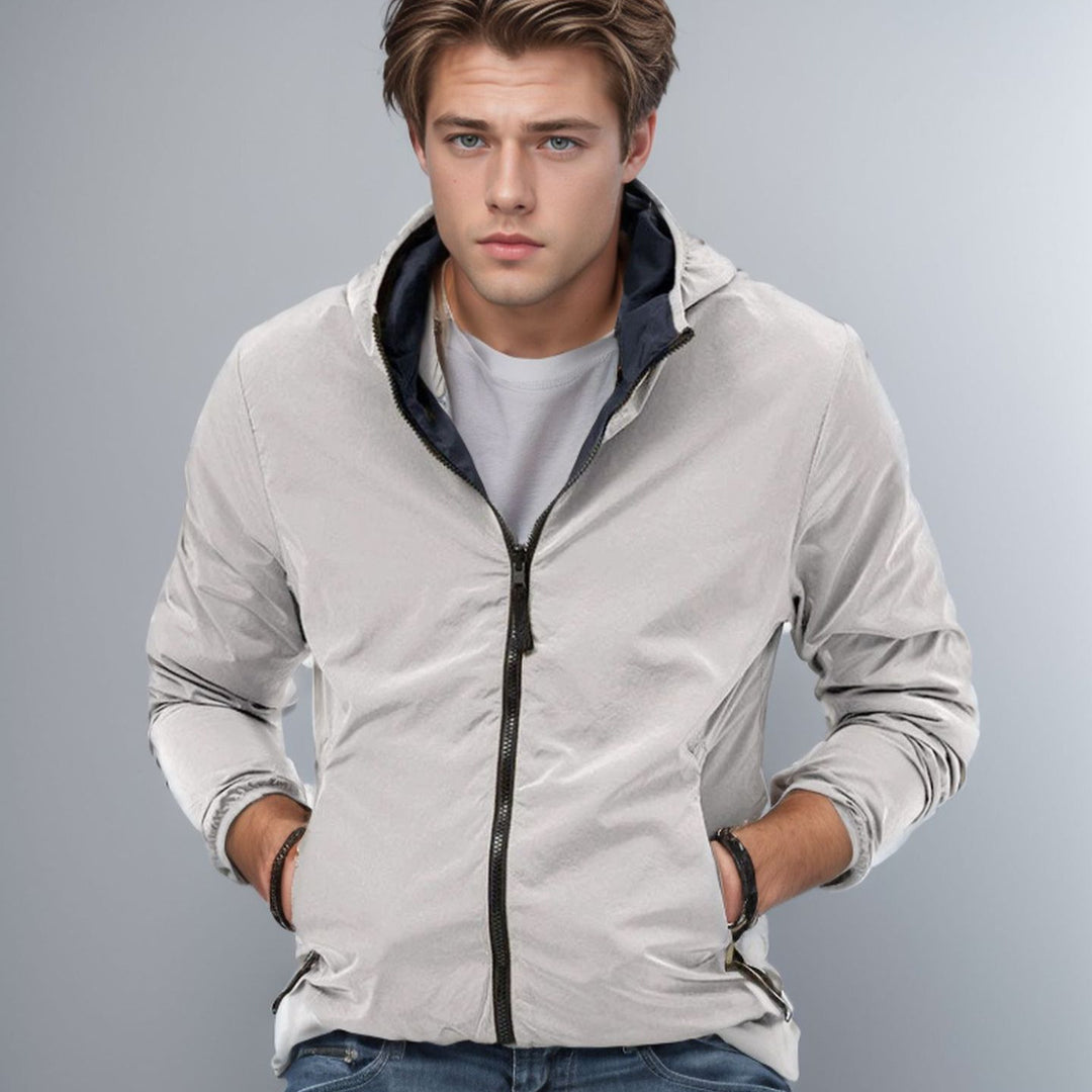 Herren leichte Übergangsjacke mit praktischen Taschen Echoarchiv