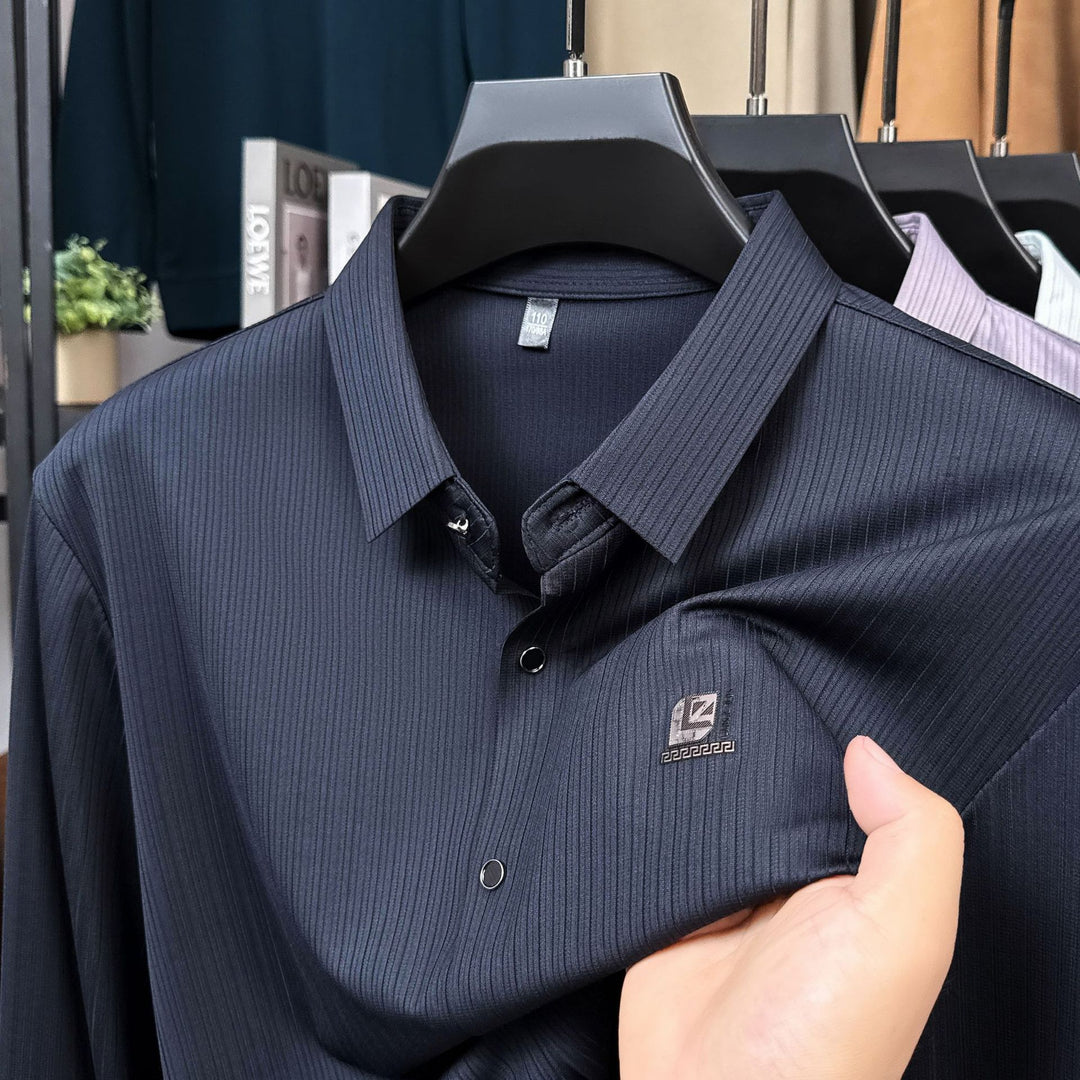 Herren elegantes Hemd mit strukturiertem Design und modernen Akzenten Echoarchiv