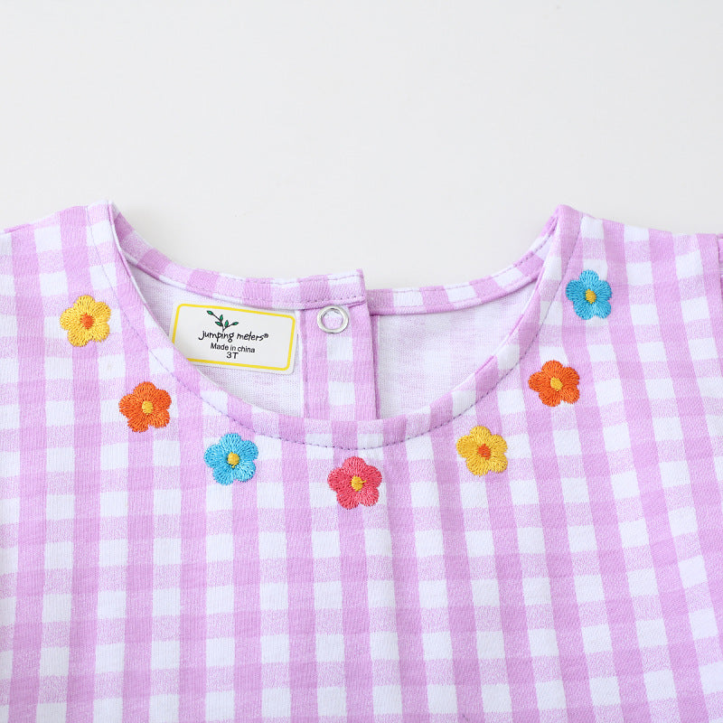 Mädchen Sommerkleid mit liebevollen Blumenstickereien Echo Archiv