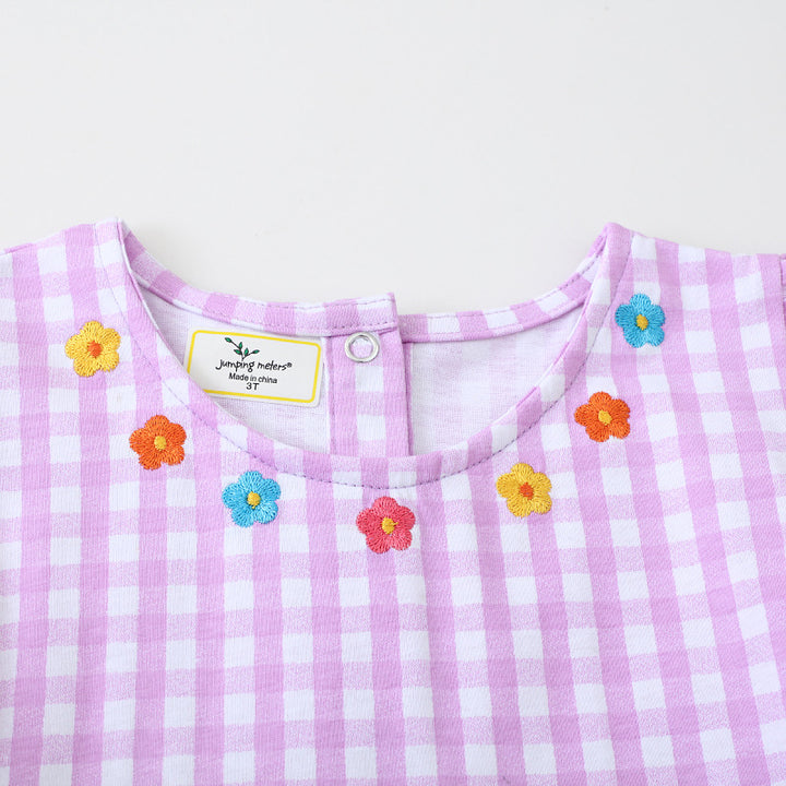 Mädchen Sommerkleid mit liebevollen Blumenstickereien Echo Archiv