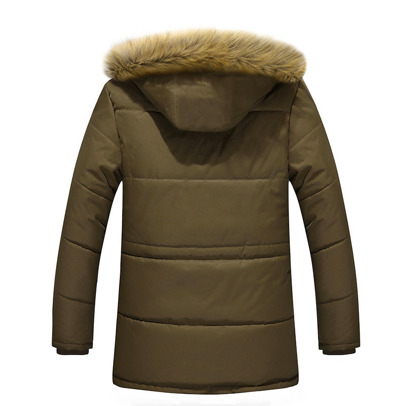 Herren Thermo-Fieldparka mit gesteppter Außenlage, Teddyplüsch-Innenfutter und abnehmbarer Kunstfellkapuze Echo Archiv