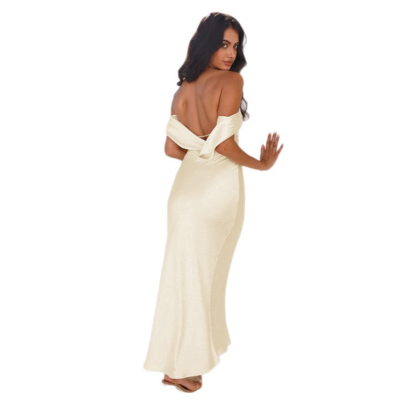 Damen Elegantes Maxikleid mit transparenten Details Echo Archiv