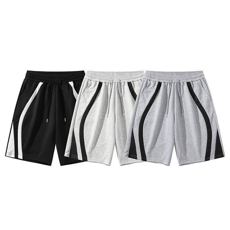 Herren Sportliche Shorts mit elastischem Bund und seitlichen Kontraststreifen Echoarchiv