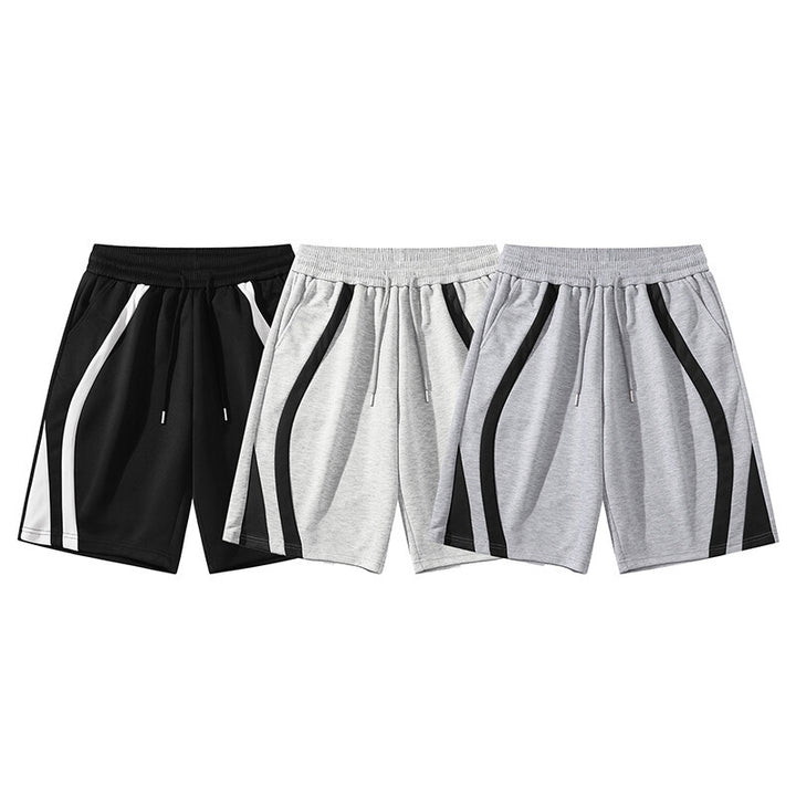 Herren Sportliche Shorts mit elastischem Bund und seitlichen Kontraststreifen Echoarchiv