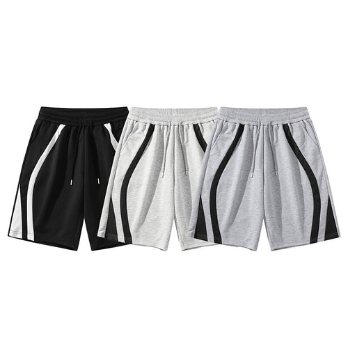Herren Sportliche Shorts mit elastischem Bund und seitlichen Kontraststreifen Echoarchiv