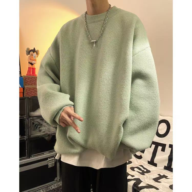 Herren Lässiger Oversized Pullover Echoarchiv