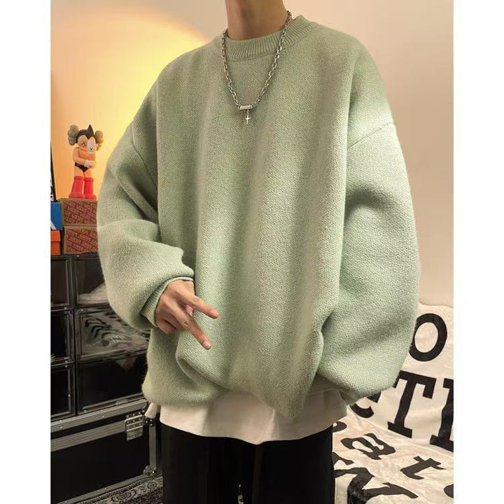 Herren Lässiger Oversized Pullover Echoarchiv