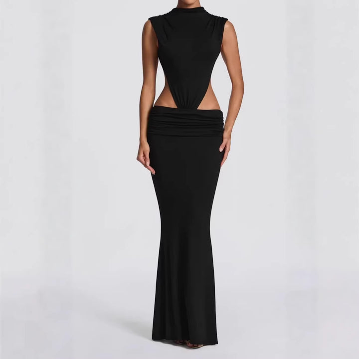 Damen Langes Maxi-Kleid mit raffinierten Cut-Outs und Raffung Echo Archiv
