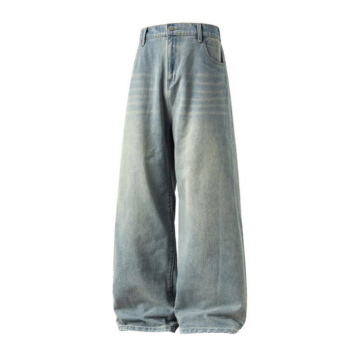 Damen Hochgeschnittene Ultraweite Denim-Hose im Palazzo-Ballon-Schnitt Echo Archiv