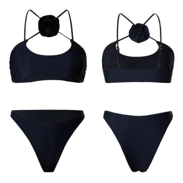 Damen Bikini-Set mit floralem Detail und hohem Beinausschnitt Echo Archiv