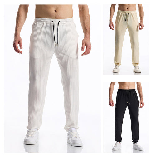Herren bequeme Activewear-Hose mit elastischem Bund und gestreiftem Design Echoarchiv
