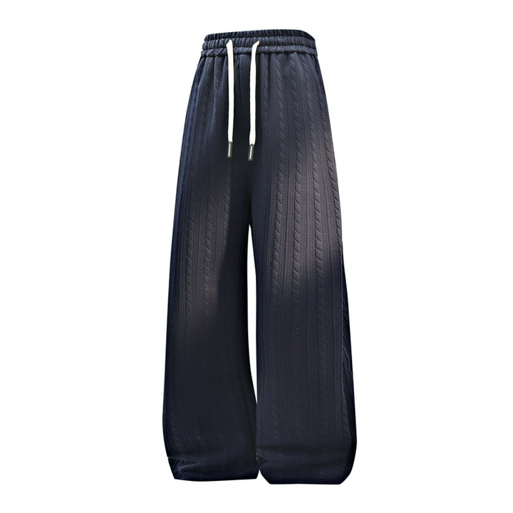 Damen Weite Strick-Loungehose mit Zopfmuster, Kordelbund & Relaxed-Silhouette Echoarchiv