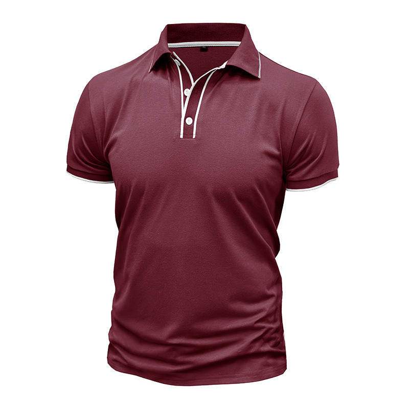 Herren Poloshirt mit atmungsaktivem Funktionsmaterial und modernem Knopfdesign Echoarchiv