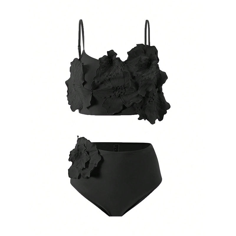Damen Bikini-Set mit Blumenapplikationen Echo Archiv