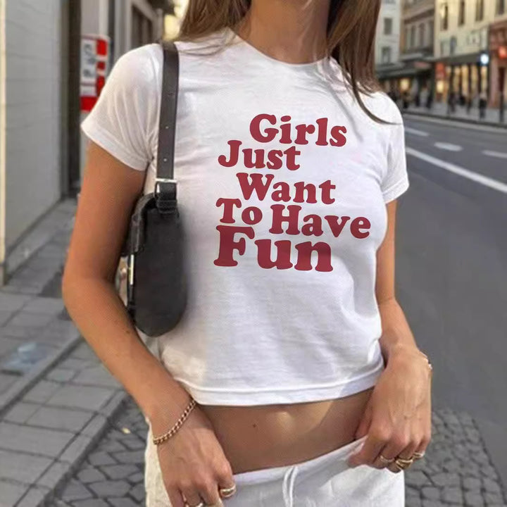 Damen Kurzarm T-Shirt mit auffälligem Motorrad-Design Echo Archiv