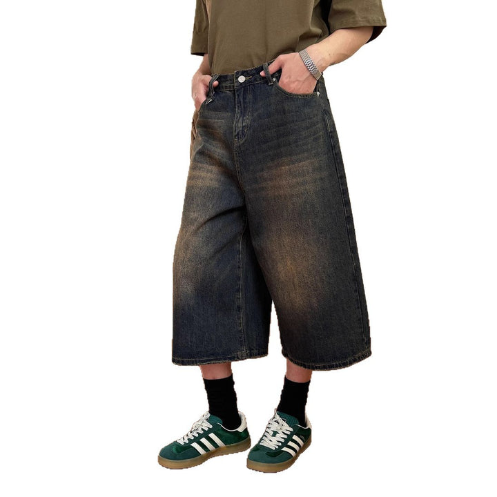Damen Weitgeschnittene Jeans-Shorts Echoarchiv