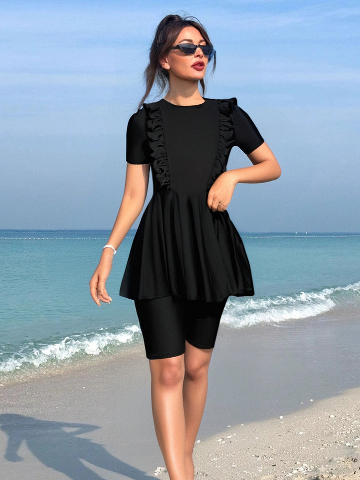 Damen Strandmode mit Rüschendetails Echo Archiv