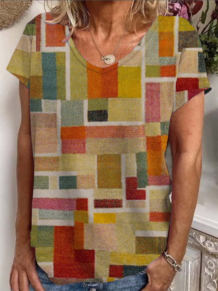 Damen T-Shirt mit einzigartigem Mandala-Design Echo Archiv