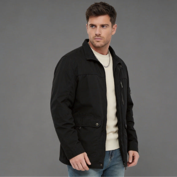 Herren leichte Outdoor-Utility Jacke mit Stehkragen Echo Archiv