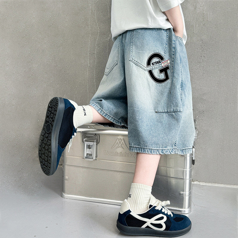Jungen Denim-Shorts mit lässigem Schnitt Echo Archiv