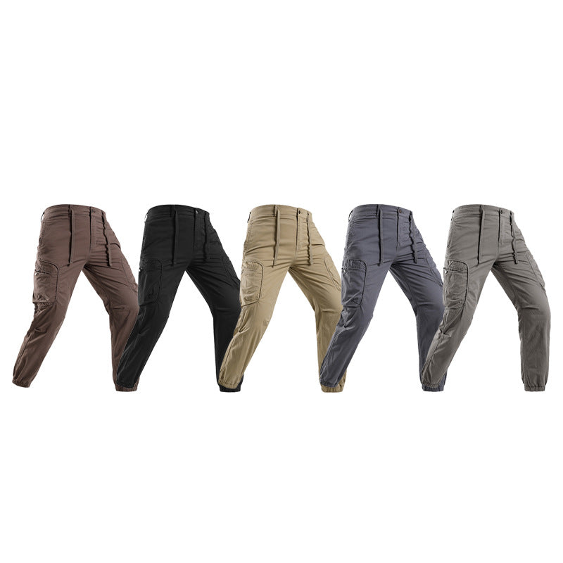 Herren Leichte Trekking‑Cargohose im Joggercut mit elastischem Knöchelabschluss und multifunktionalen Seitenklapptaschen Echo Archiv