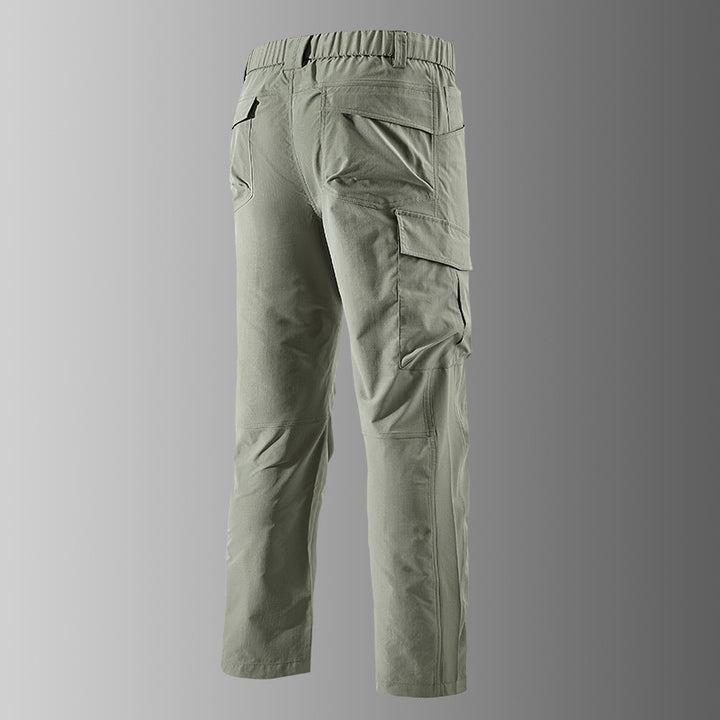 Herren Outdoor-Cargohose mit elastischem Bund, vorgeformten Knien und Multifunktions-Taschen Echo Archiv