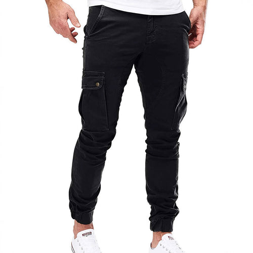 Herren Cargo-Hose mit elastischen Bündchen und multifunktionalen Taschen Echoarchiv