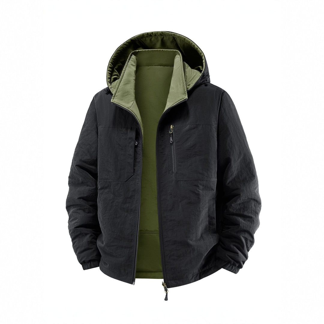 Herren Thermo-Fieldjacke mit Fleece-Innenfutter, Kapuze und Fronttaschen Echo Archiv
