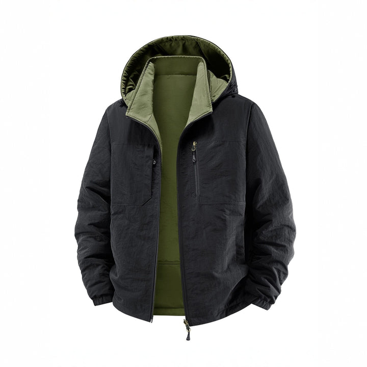 Herren Thermo-Fieldjacke mit Fleece-Innenfutter, Kapuze und Fronttaschen Echo Archiv