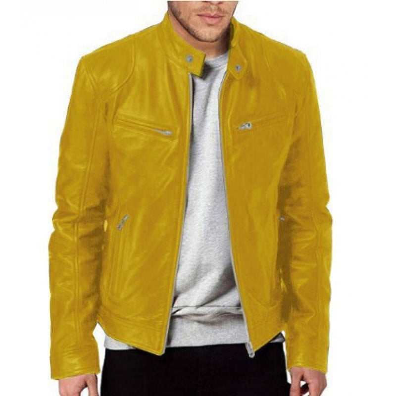 Herren hochwertige Biker-Lederjacke Echoarchiv