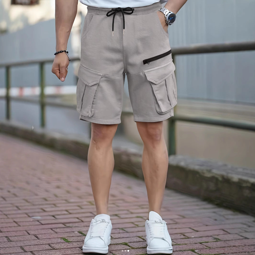 Herren Cargo-Style Utility-Shorts mit Mehrfachtaschen-Design Echoarchiv