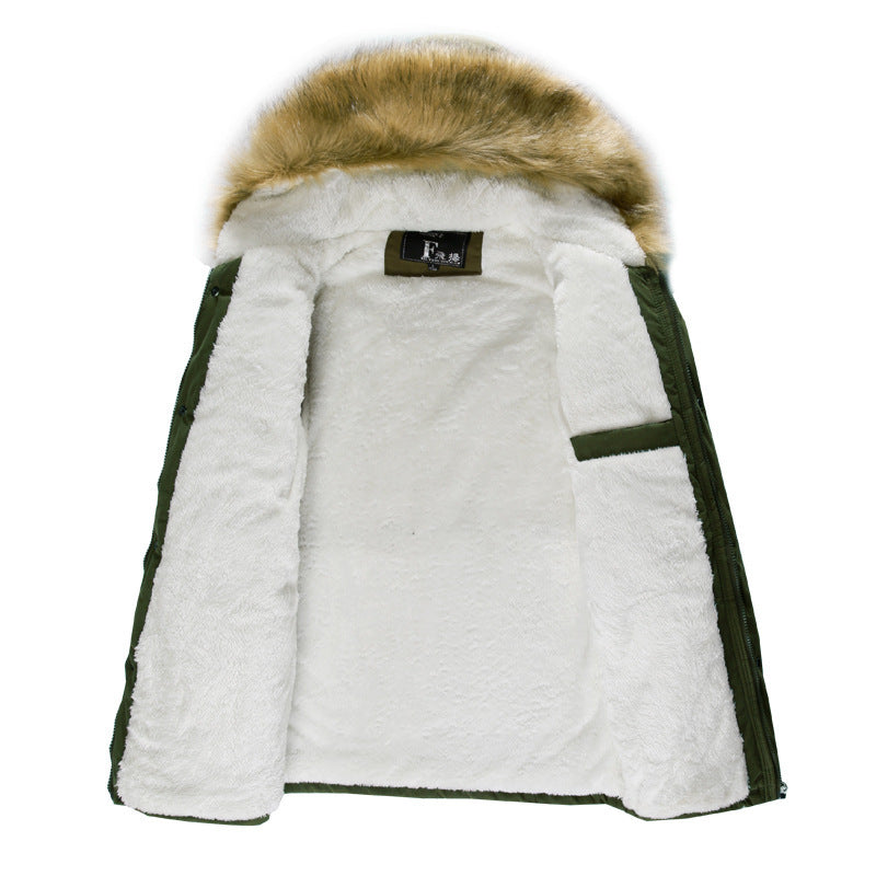 Herren stylische Winterjacke mit abnehmbarer Kapuze Echoarchiv